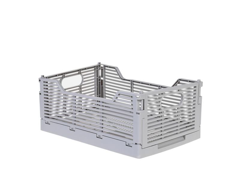 COCON Klappbox 30.5 x 20.5 x 12.5 cm, Grau Faltbare Aufbewahrungsbox