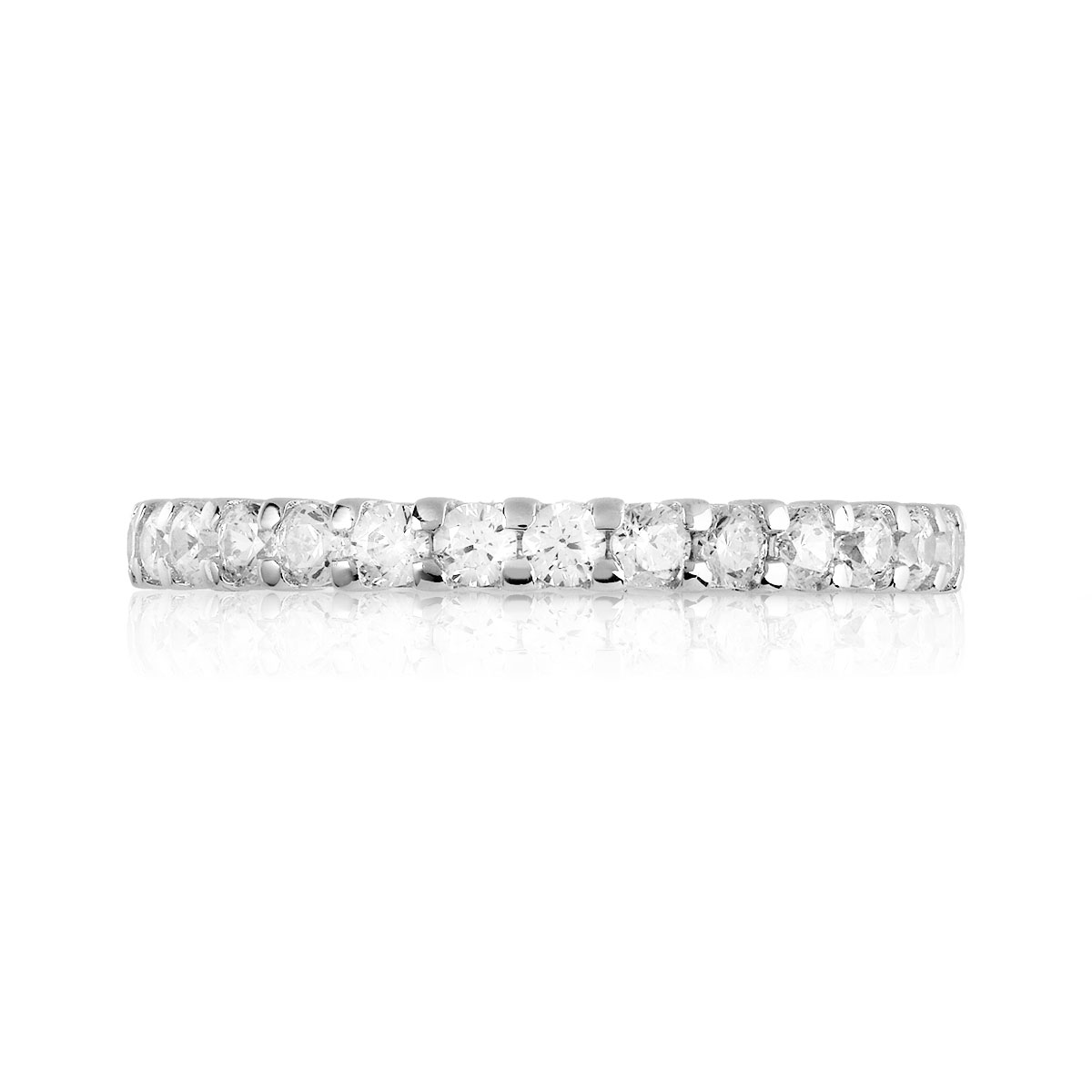 Alliance argent 925 tour complet zirconias