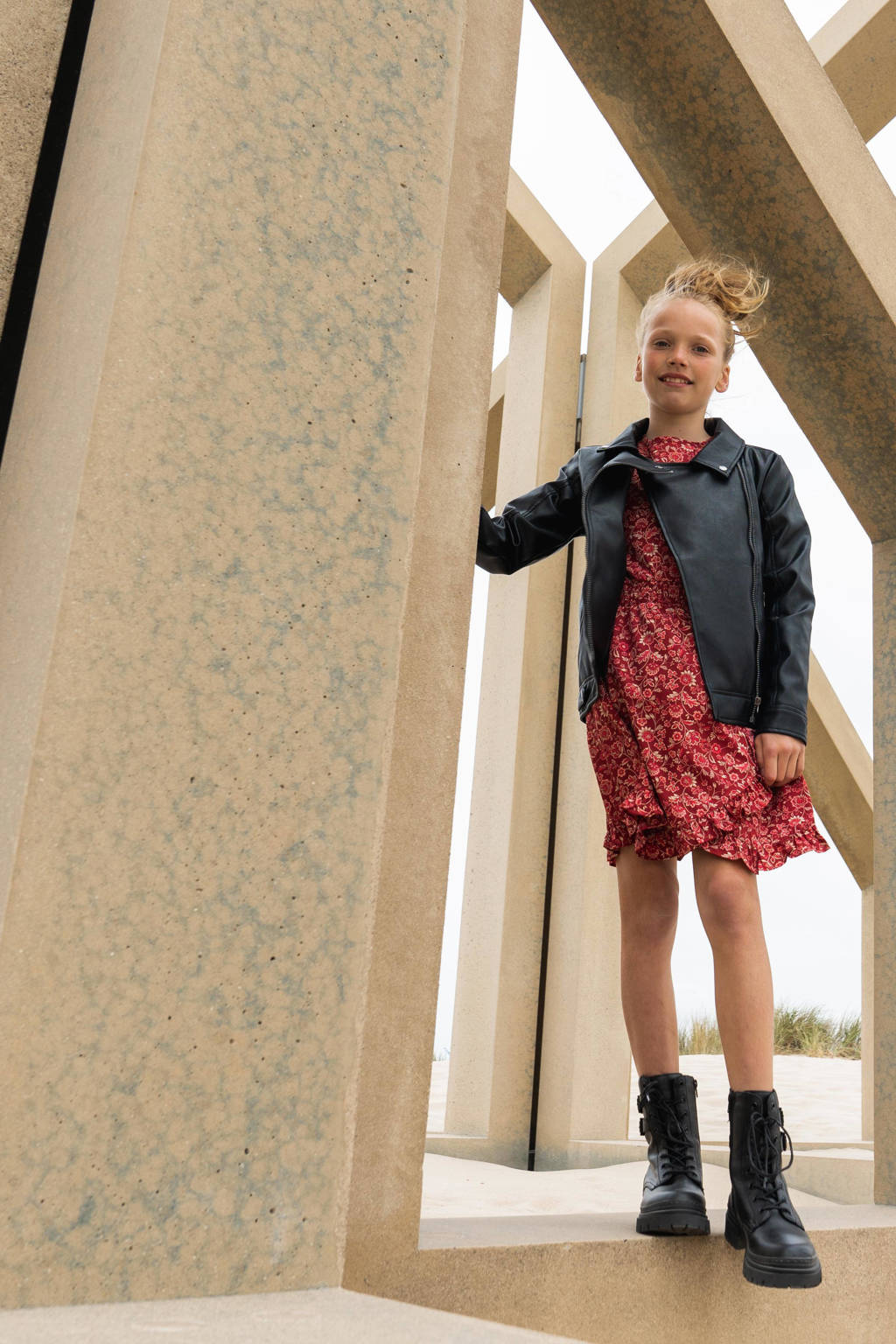 No Way Monday jurk met paisleyprint rood