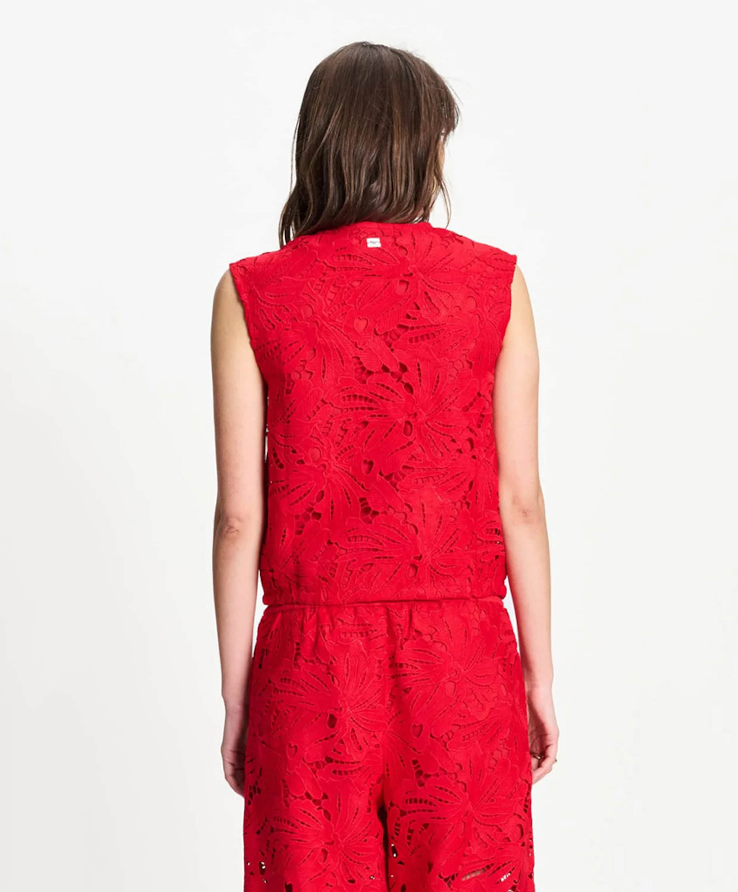 Pom Amsterdam Dames gilet rood