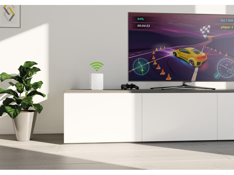 devolo WiFi 6 Repeater 5400 Einfach schneller: Der leistungsstarke Repeater mit Wi-Fi 6 und Mesh-WLAN