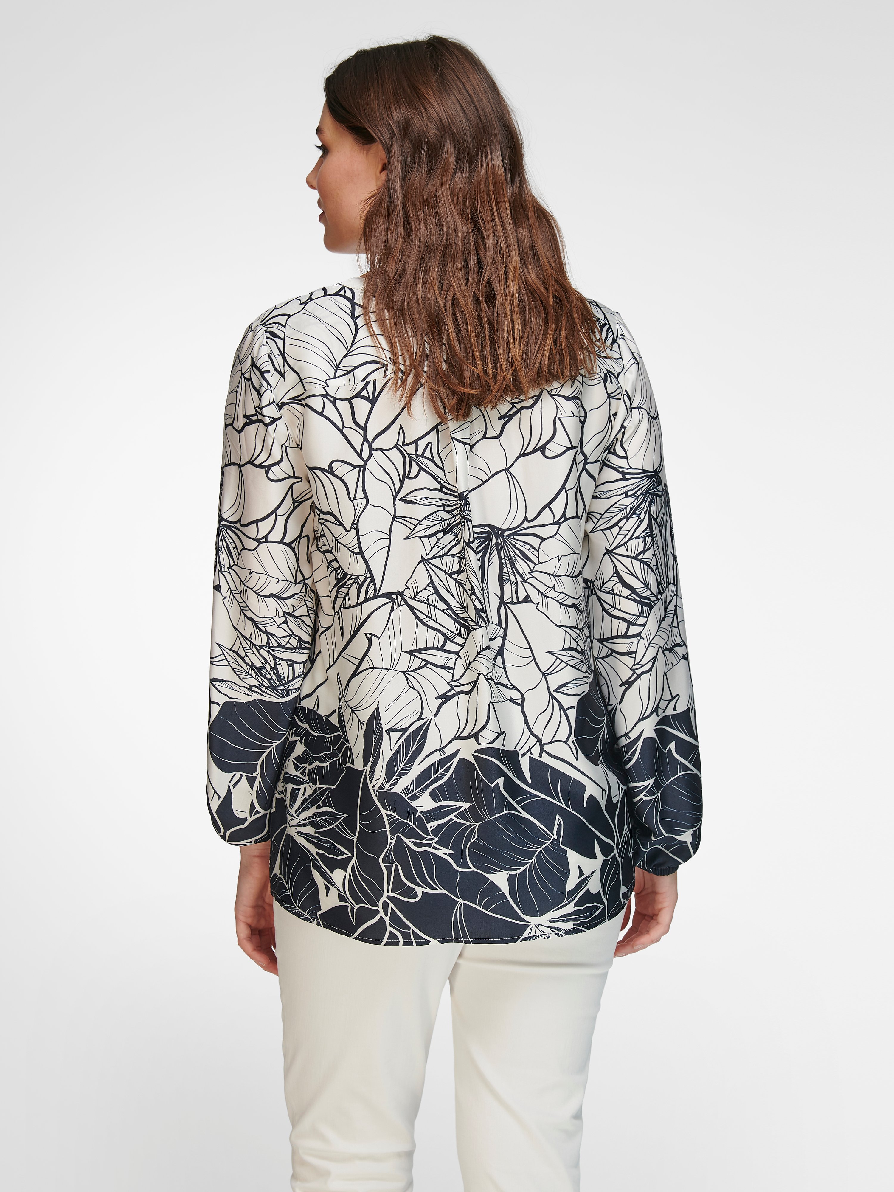 Bluse mit V-Ausschnitt