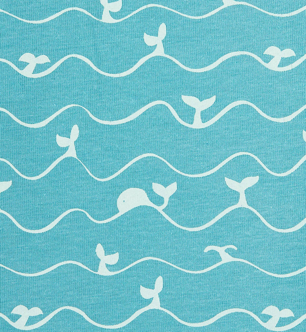 Little Label shortama met all over print blauw