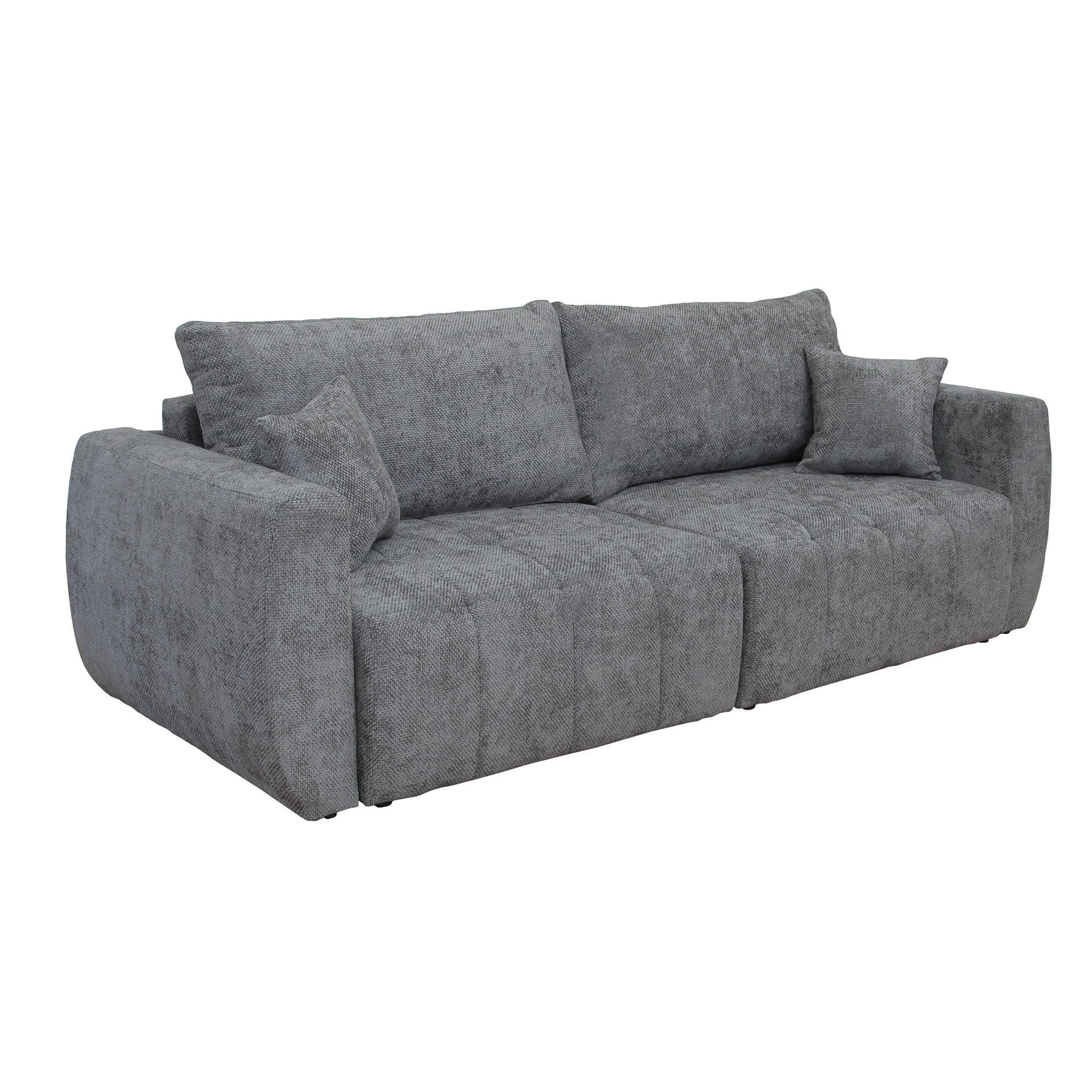 Big Sofa - anthrazit - mit Staukasten und Liegefunktion - 245 cm