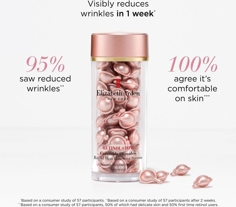 Elizabeth Arden Retinol + HPR Ceramide Capsules Rapid Skin Renewing Serum 30 Capsules