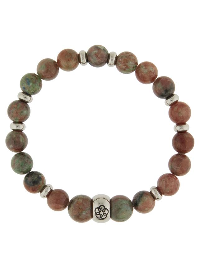 Vitalitäts-Armband, Granat, flexibel tragbar