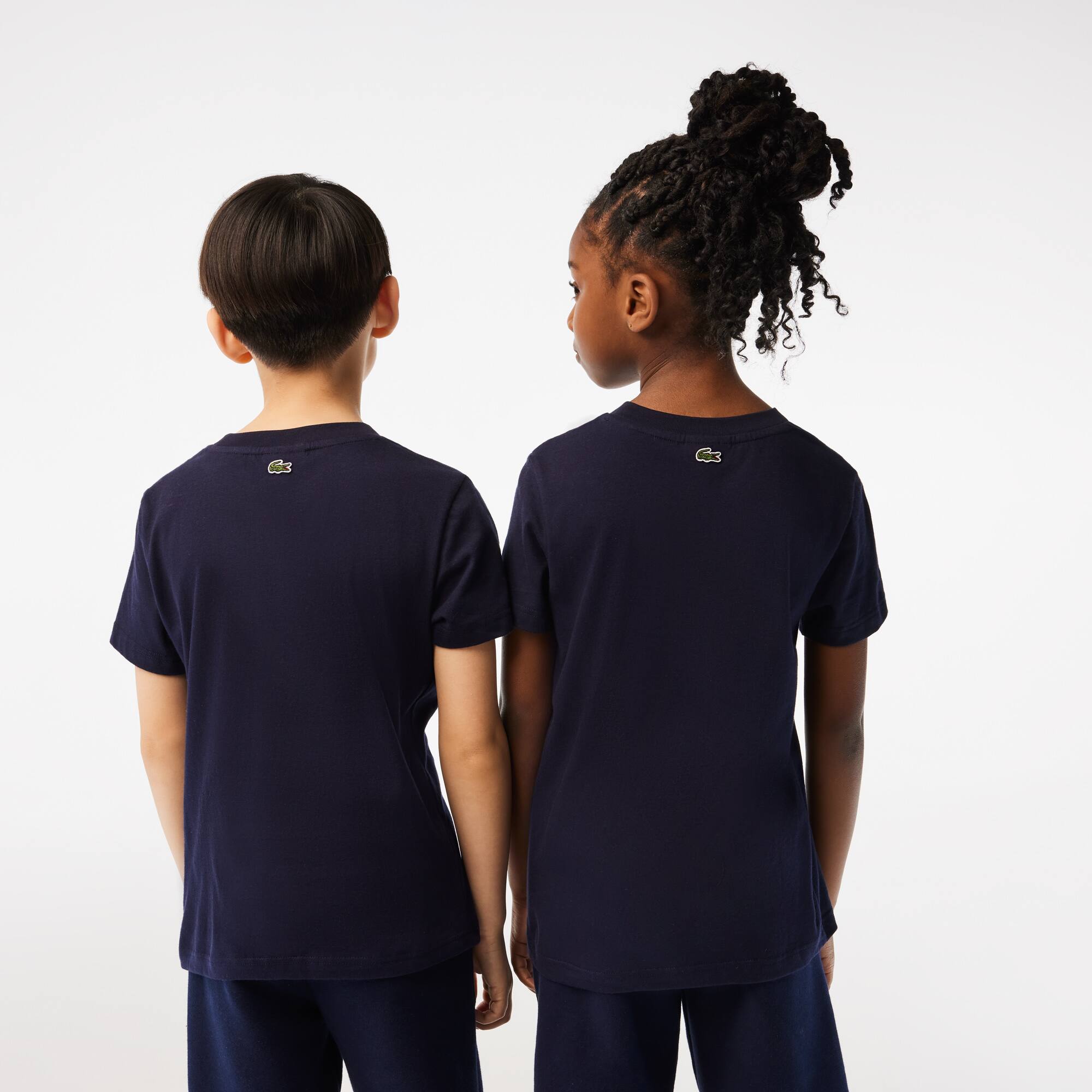 T-shirt enfant avec marquage contrasté Lacoste en jersey de coton T-Shirts & Chemises - Bleu - Lacoste - Enfant