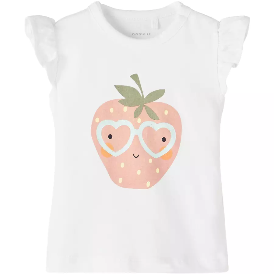 name it T-Shirt Nbfjallie Bright White