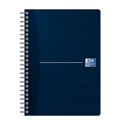 Oxford Office Essentials - Cahier à spirale A5 - 100 pages - petits carreaux (5x5 mm) - disponible dans différentes couleurs