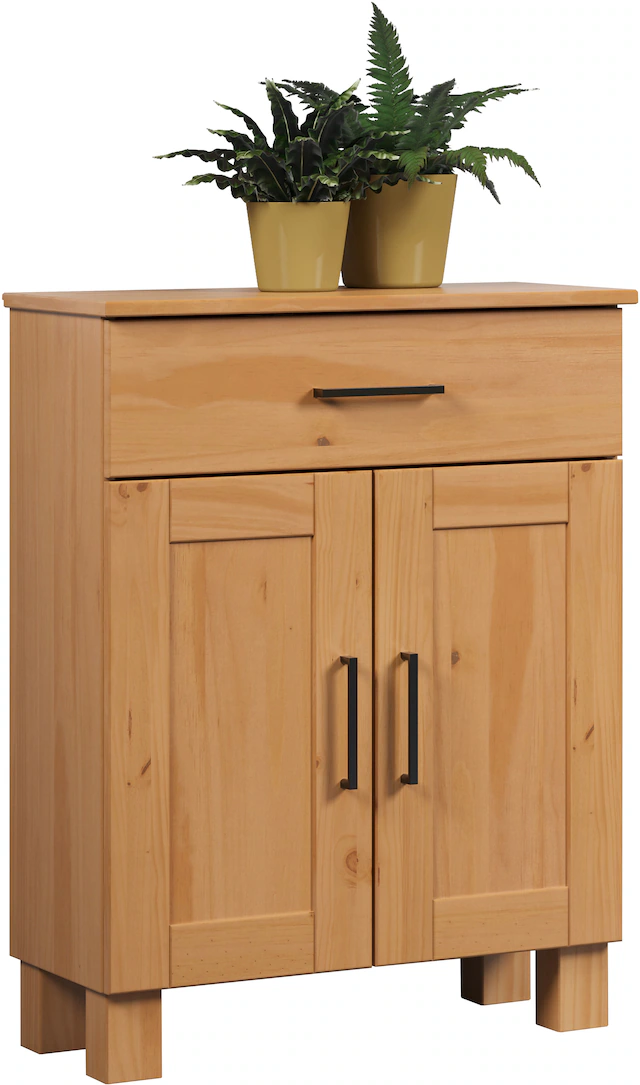 welltime Unterschrank »Ulea« 1 Stk. tlg. Badkommode aus Massivholz mit breitem Schubfach - (B/T/H) 60/30/80 cm