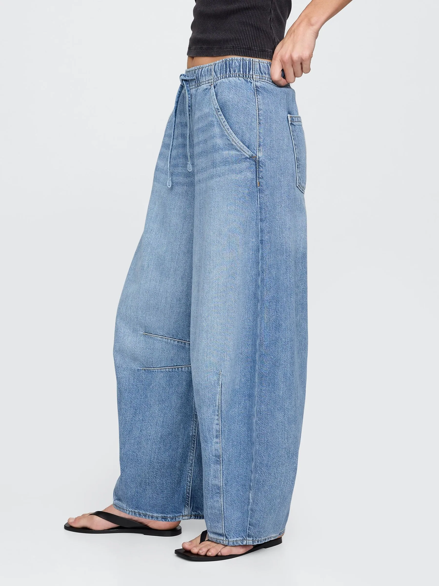 Gap UltraSoft jeans met halfhoge taille en hoefijzervormige pijpen