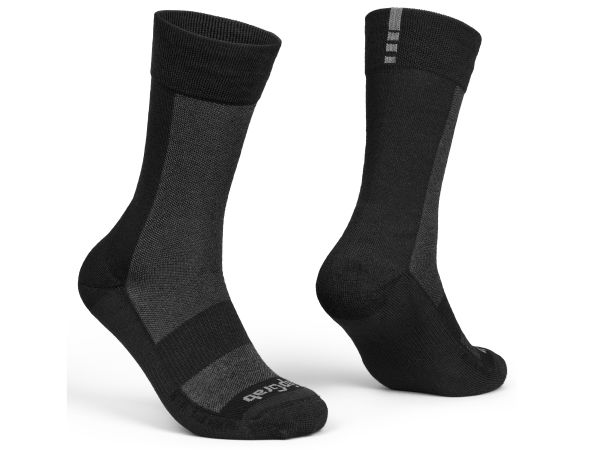 GripGrab High Winter Sock Cykelstrømpe, Black