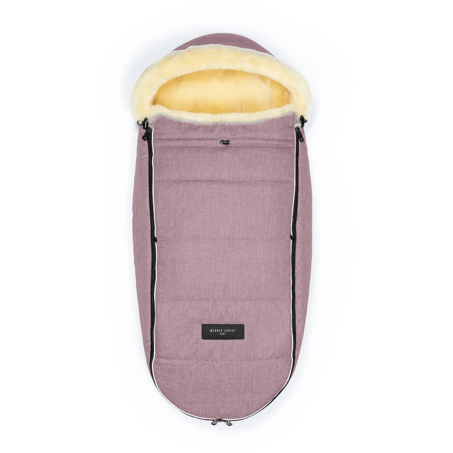 Werner Christ Baby Lammfellfußsack LADIS rose