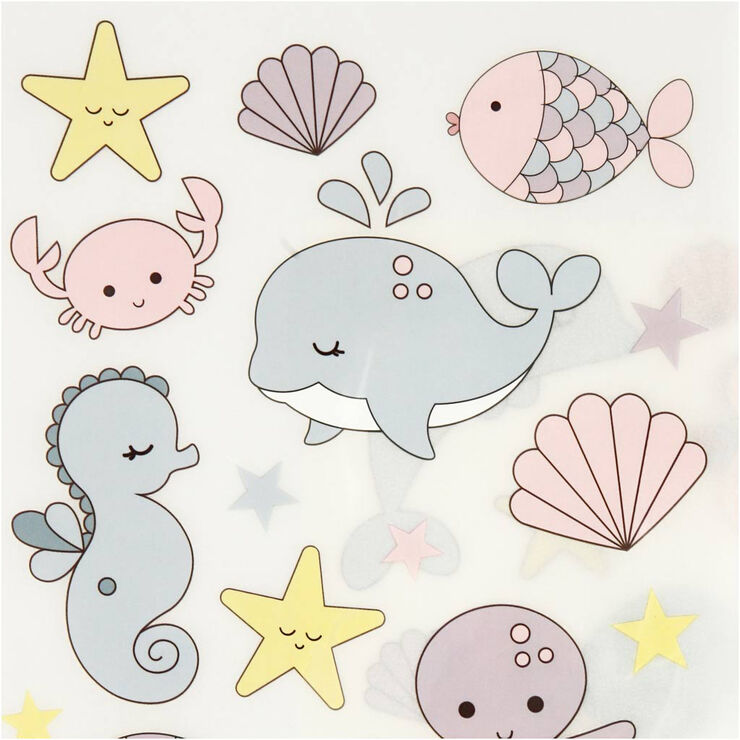 Creativ Company Rub on stickers, havet