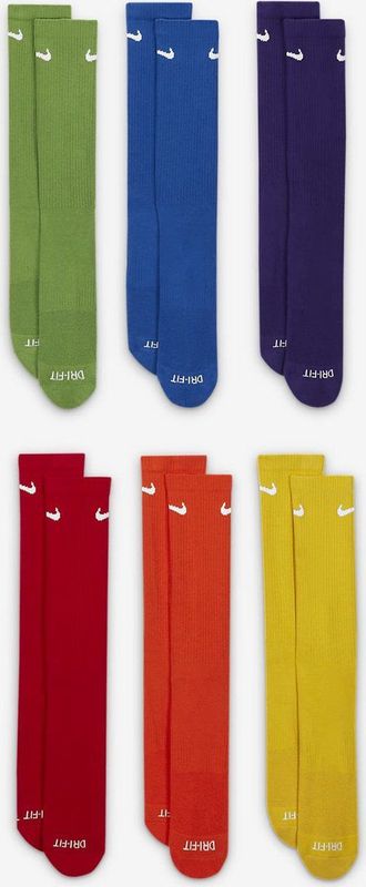 Nike - Everyday Plus Cushioned - Trainingssokken - Meerkleurig - 6 Paar