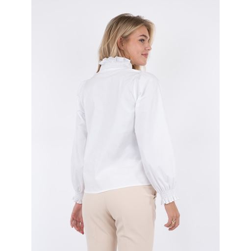 Neo Noir Brielle Solid Skjorte, Hvid, 40
