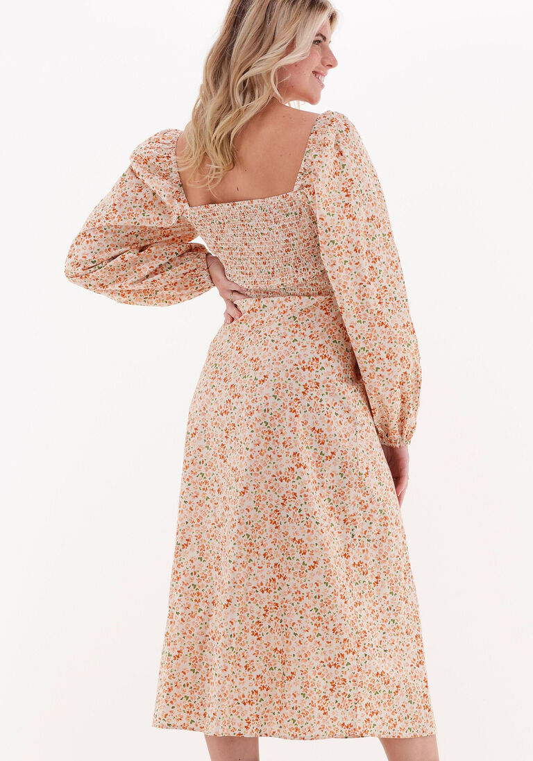 NA-KD multi na-kd midi jurk cups detail cotton ls midi dress