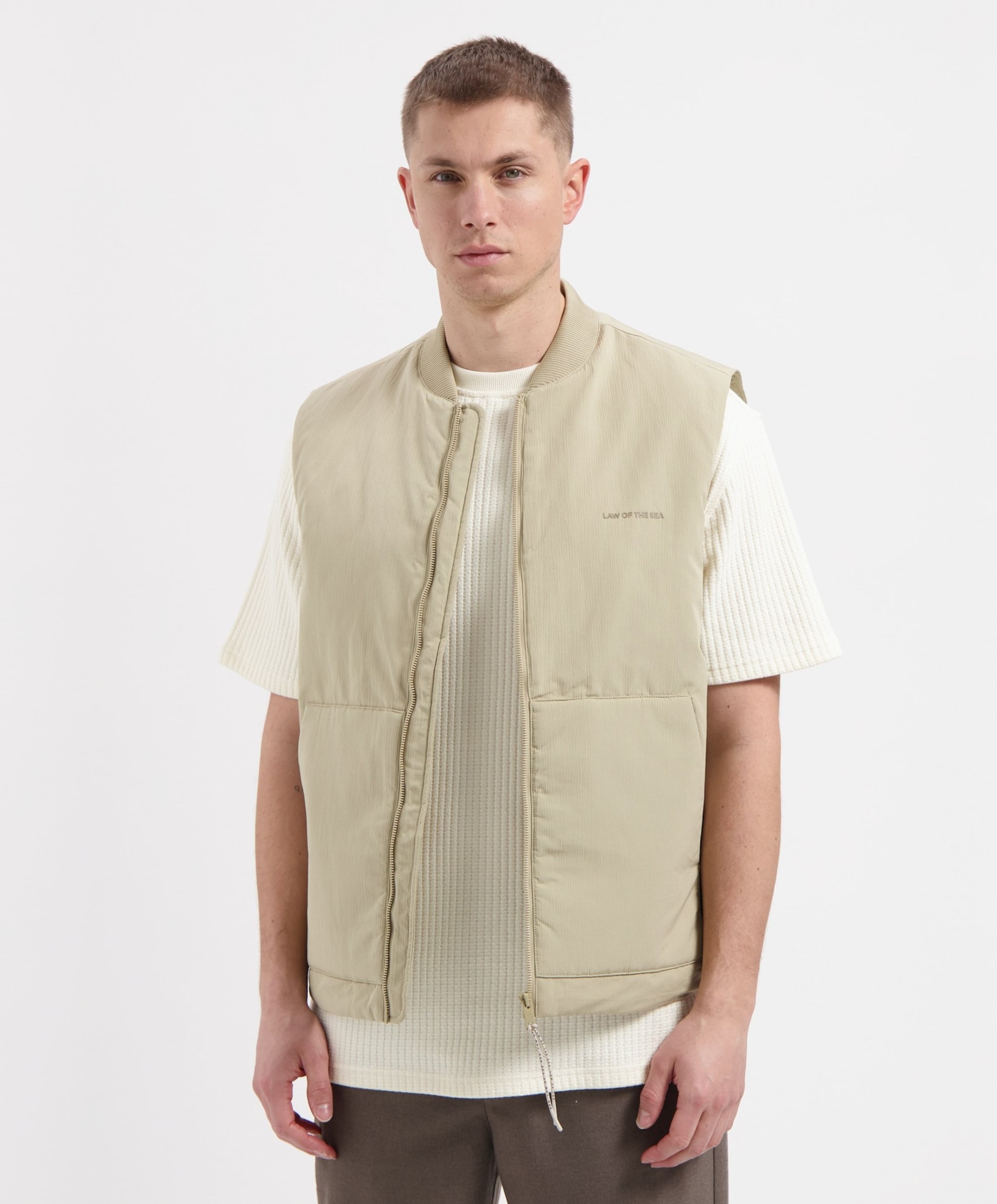 Law of the Sea Heren bodywarmer beige