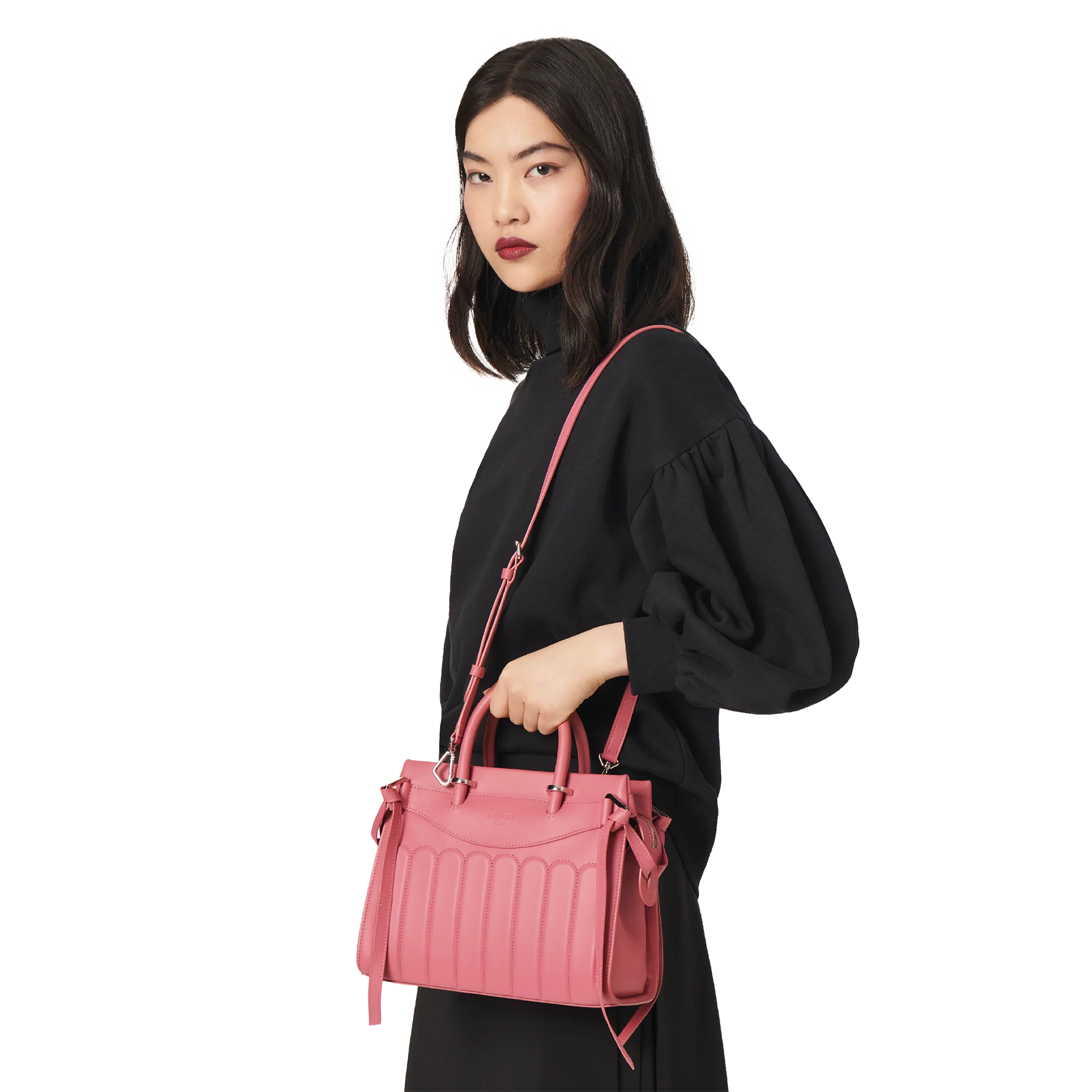 Carryall zippé M Rodeo de Lancel-Cerise