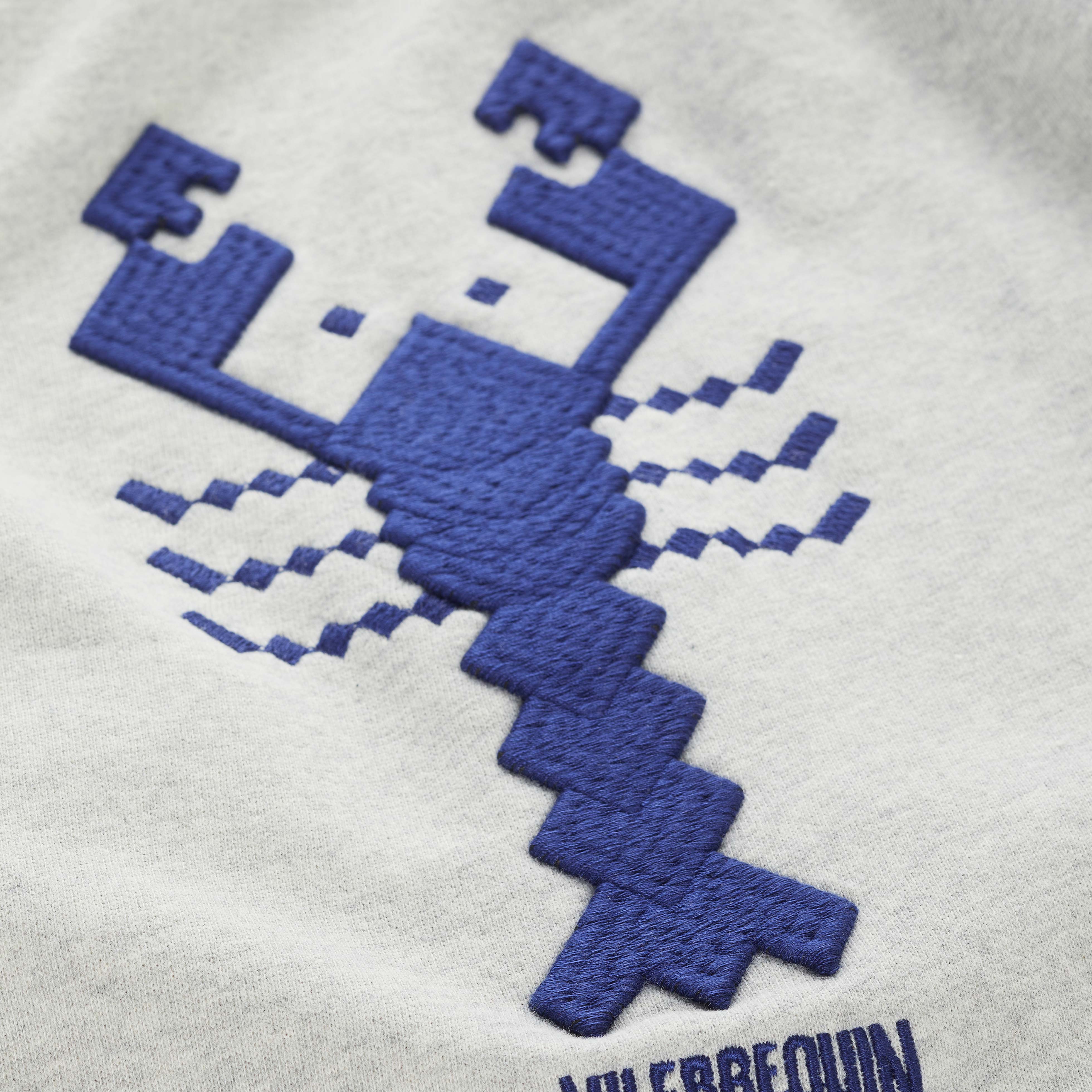 Sweat col rond homard surpiqué