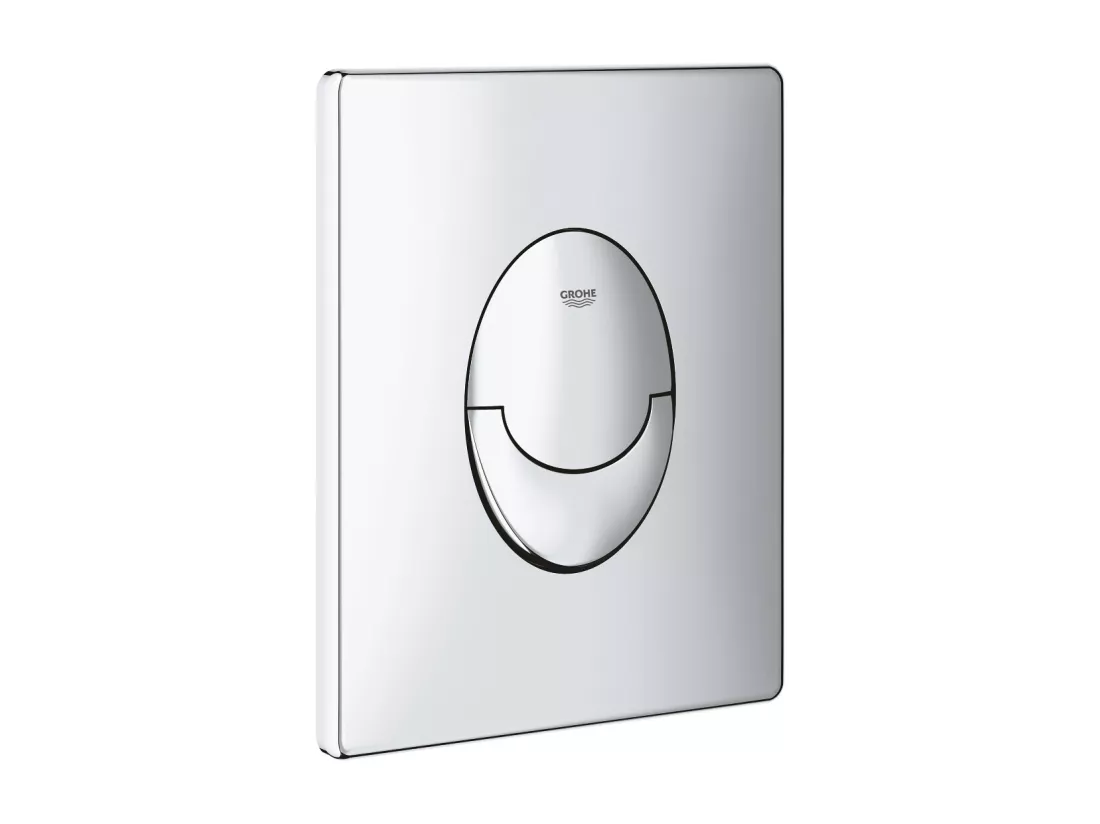 Pack WC suspendu sans bride GROHE Bau Cerami avec bâti support Rapid SL Project et plaque de commande Start chromé