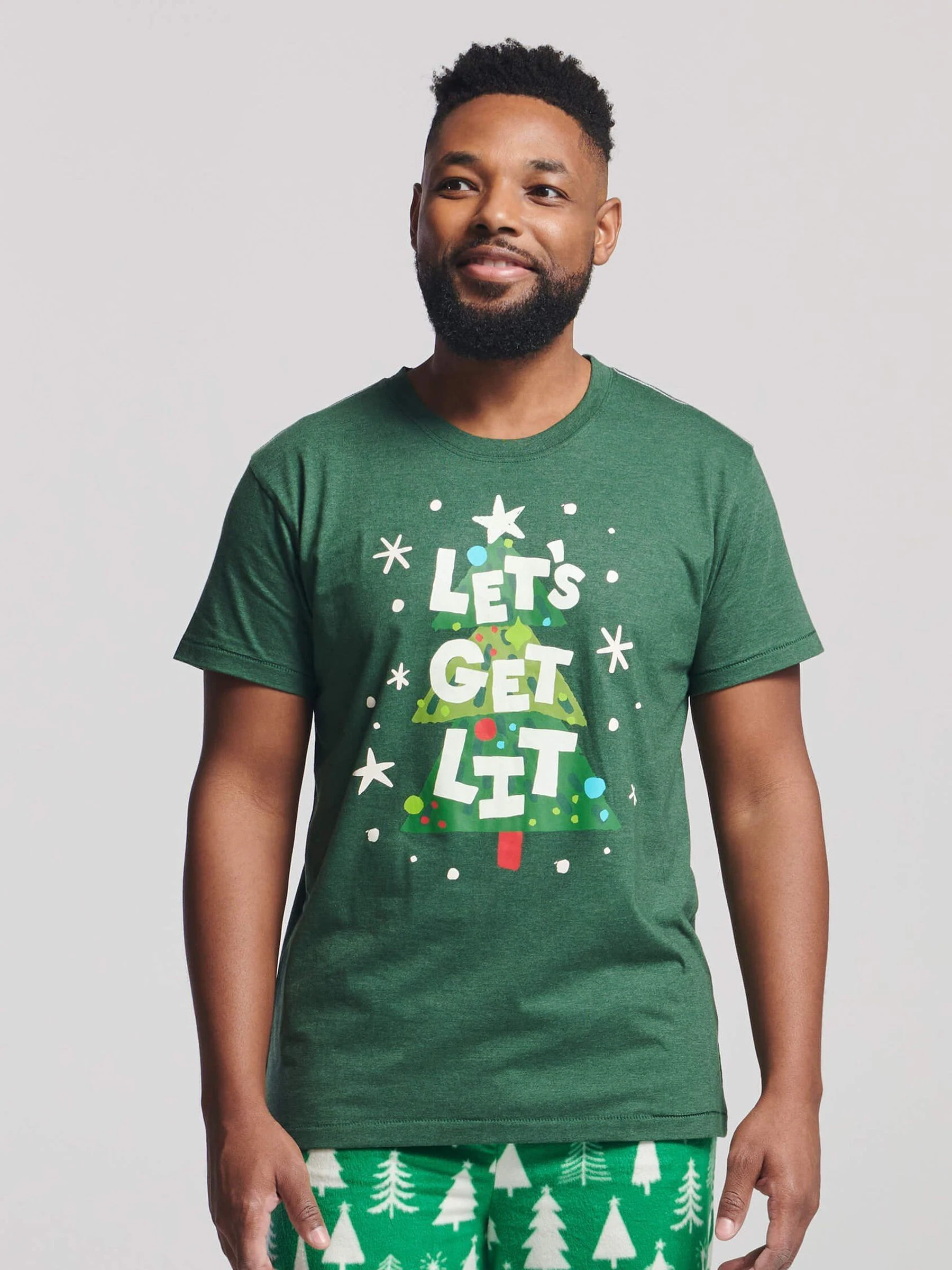 Hatley Green Christmas Tree Pyjama Top