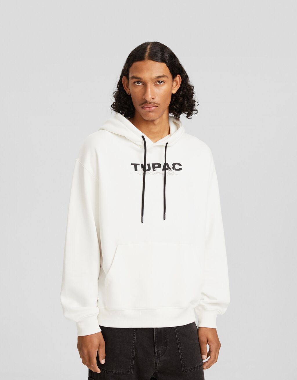 Moletom com estampa do Tupac