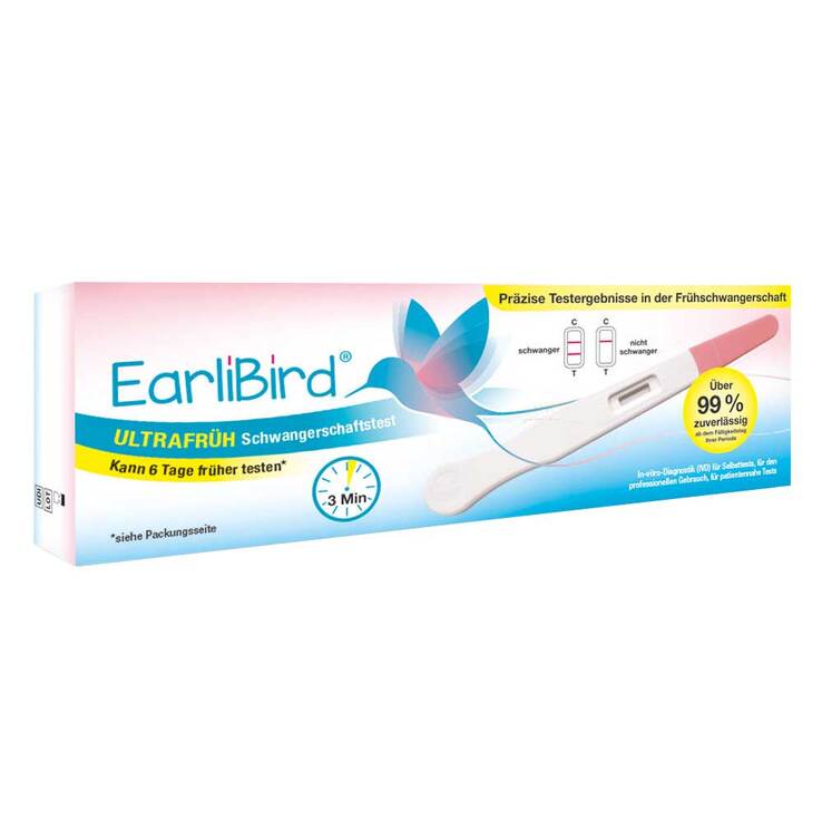 Earlibird Ultrafrüh Schwangerschaftstest Urin, 1 St