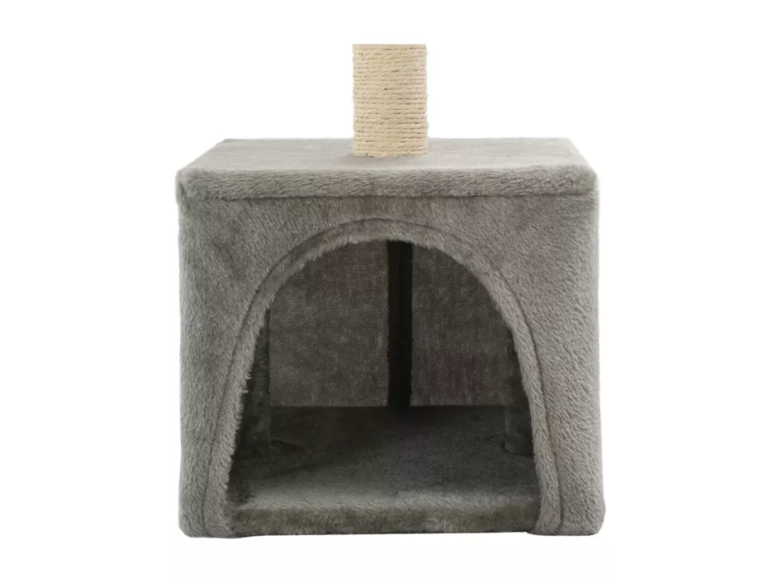 Arbre à chat avec griffoirs en sisal 55 cm Gris