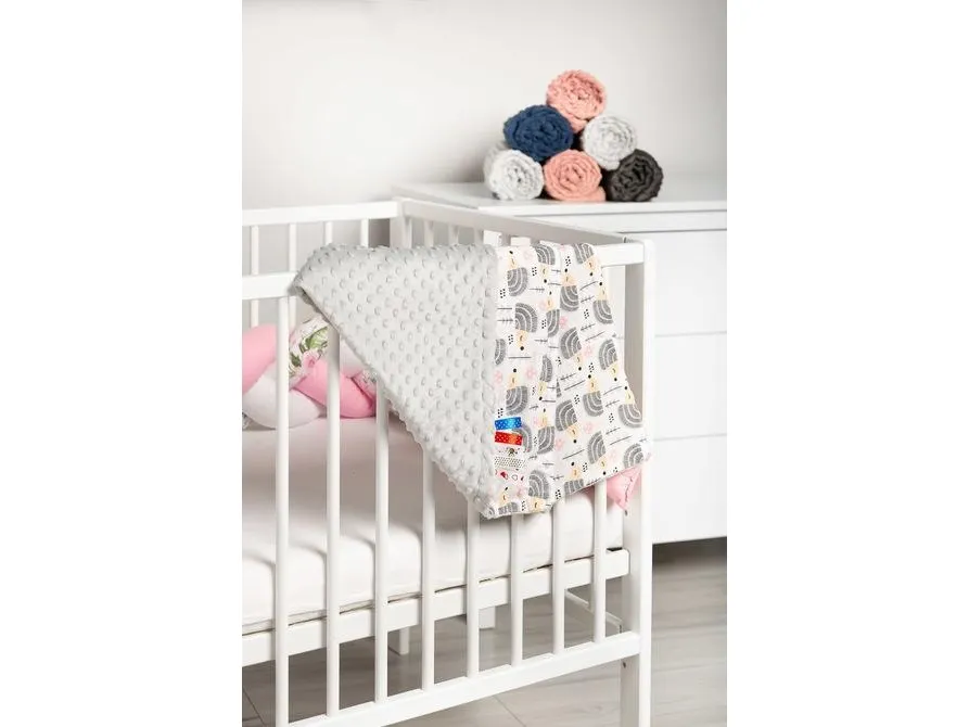 Sensillo MINKY BLANKET 75x100 GRAY BLANKERS 4306/4261