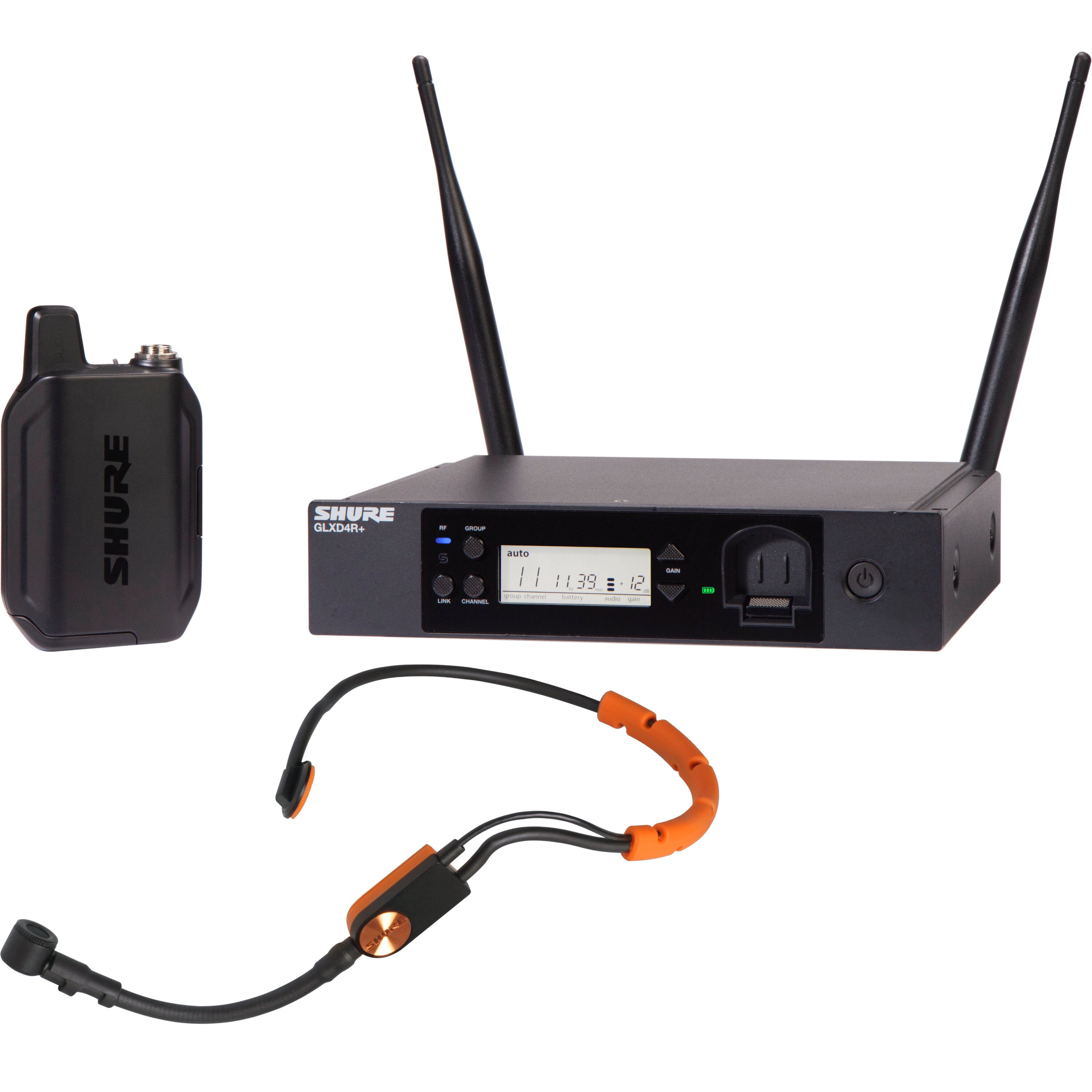 Shure GLXD14R+/SM31 draadloze fitnessheadset microfoonset