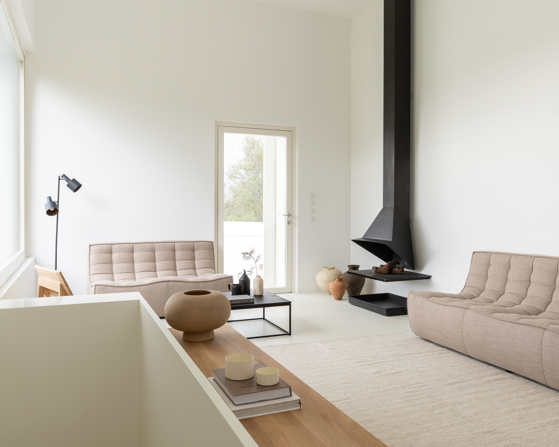 Sofa N701 45° round corner - beige