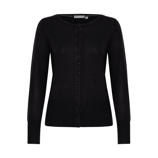 Fransa Langærmet Cardigan, Sort, M