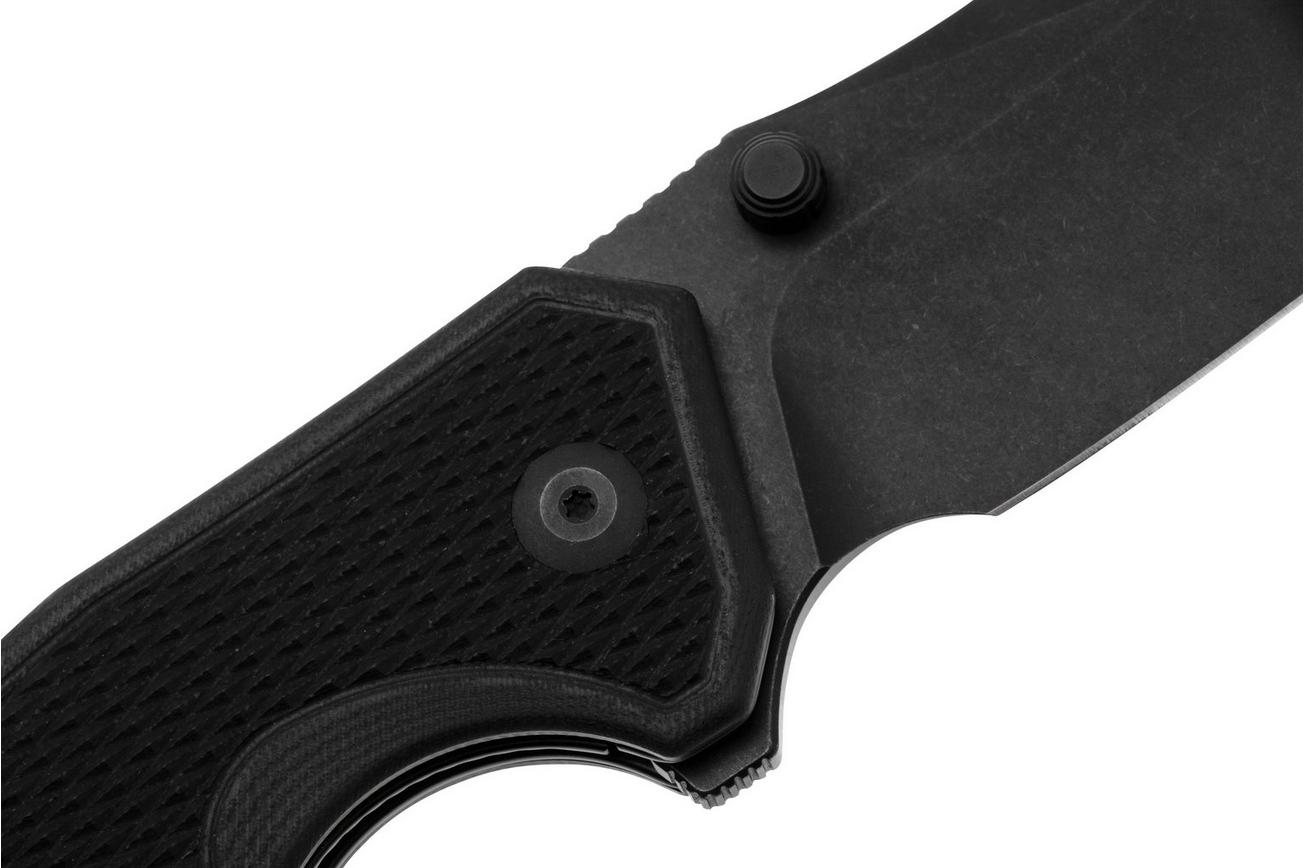 Civivi Vexillum C23003D-1 Blackwashed Nitro-V, Milled Black G10, zakmes