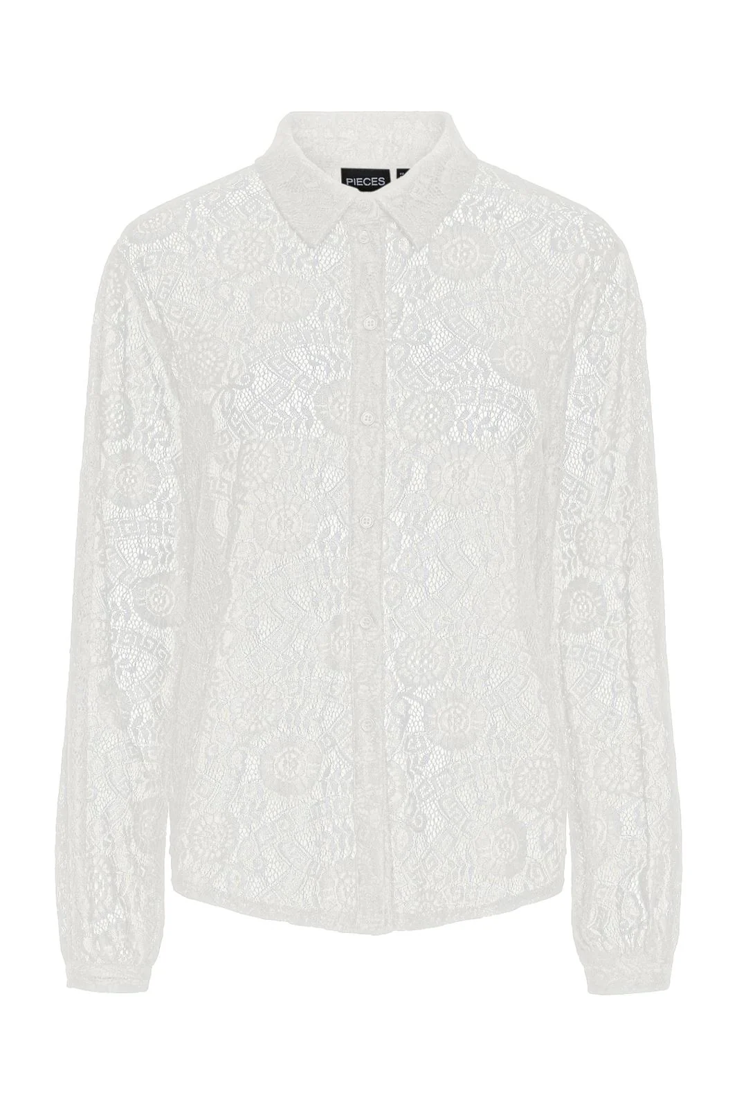 Pieces Pcolline Ls Lace Shirt 4634038 cloud dancer