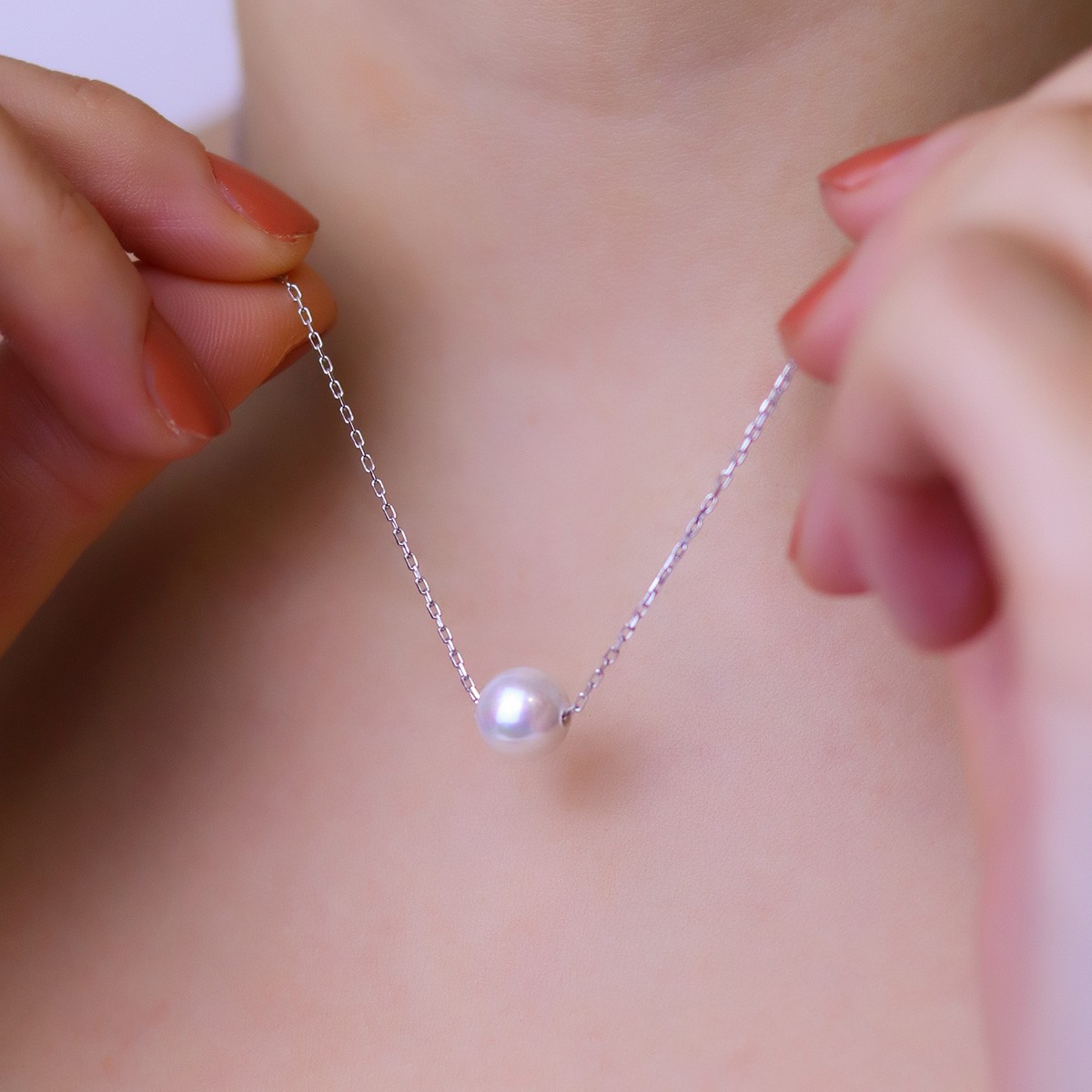 Collier - Argent 925/000 & perle de culture