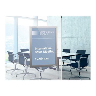 Durable Duraframe - Cadre d'affichage adhésif repositionnable - A4 - argent