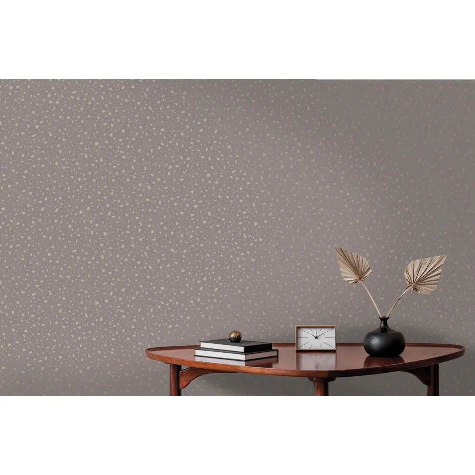 Dutch Wallcoverings - Indulgence Terrazzo grey/rose/gold -0,53x10,05m