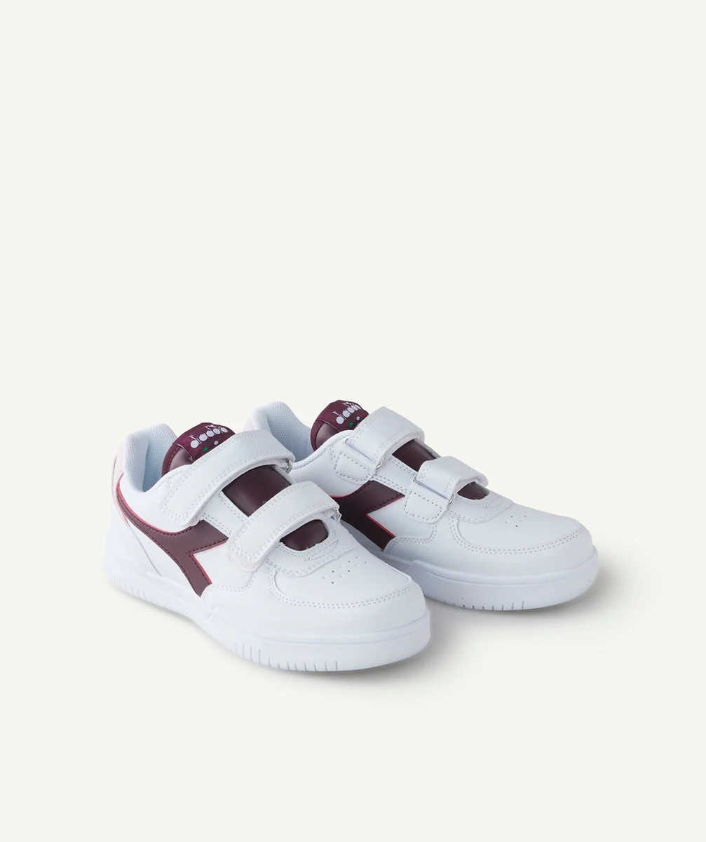 DIADORABASKETS RAPTOR LOW PS BLANCHES ET BORDEAUX
