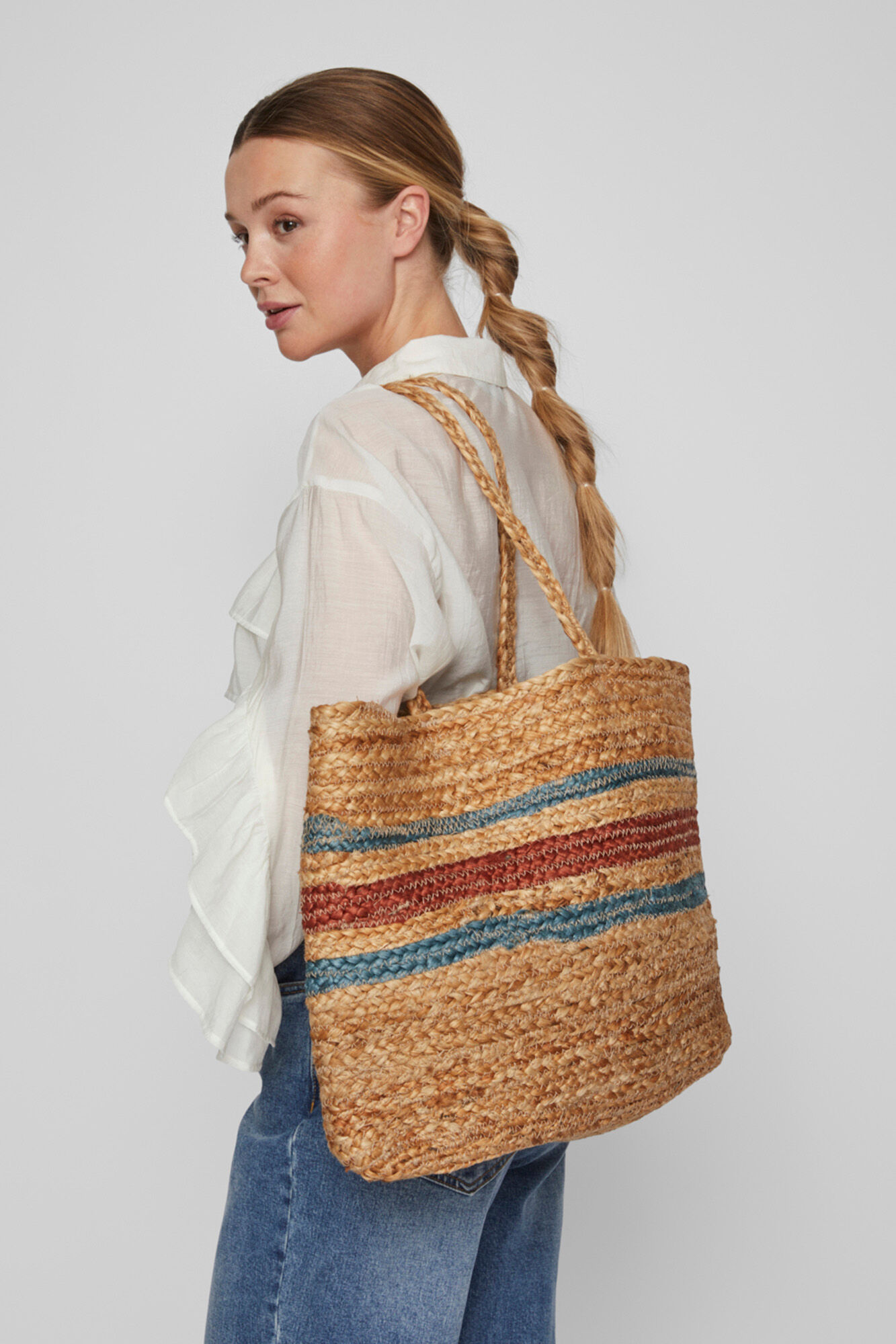 Bolsa de ráfia - Verde