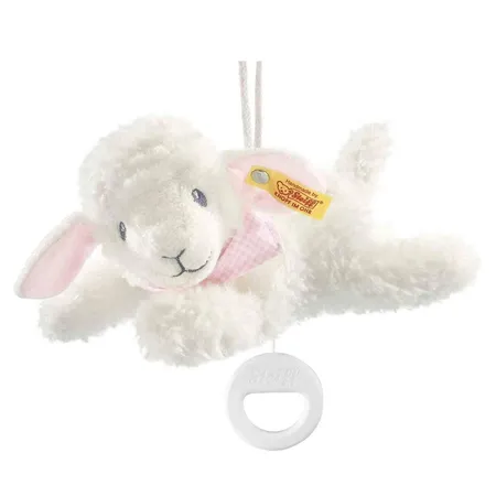 Steiff Träum Süß Lamm Spieluhr, rosa, 25 cm