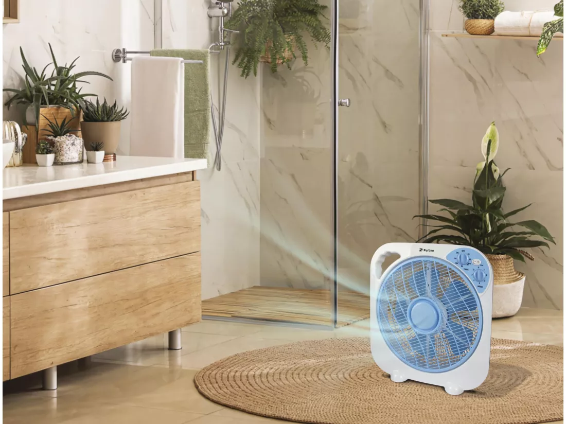 Ventilateur de table ou de sol portable avec minuterie
