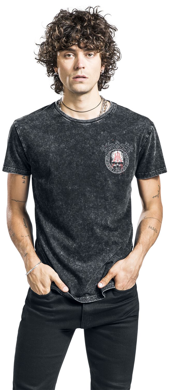 T-Shirt Imprimé Crâne | Black Premium by EMP T-Shirt Manches courtes