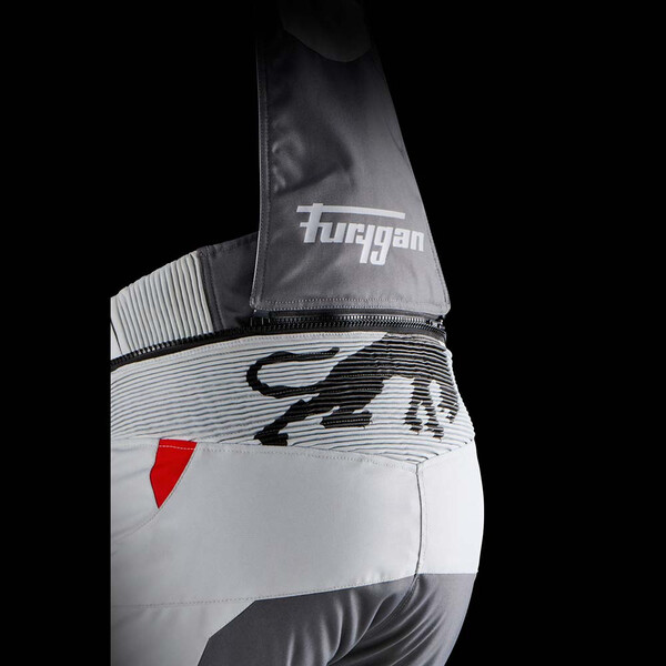 Furygan - Pantalon Killington Gris / Gris Clair / Rouge