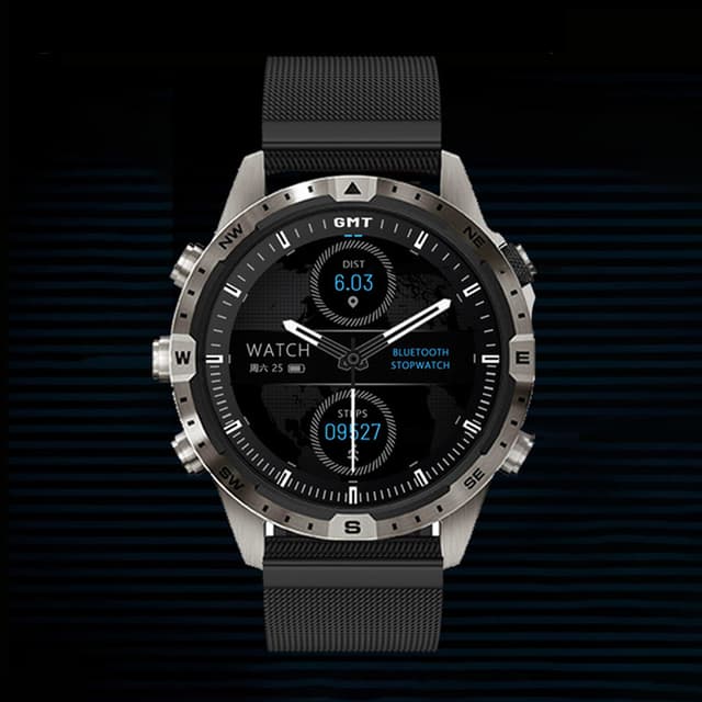 GT45 Smartwatch med puls-, blodtryks- og temperaturovervågning