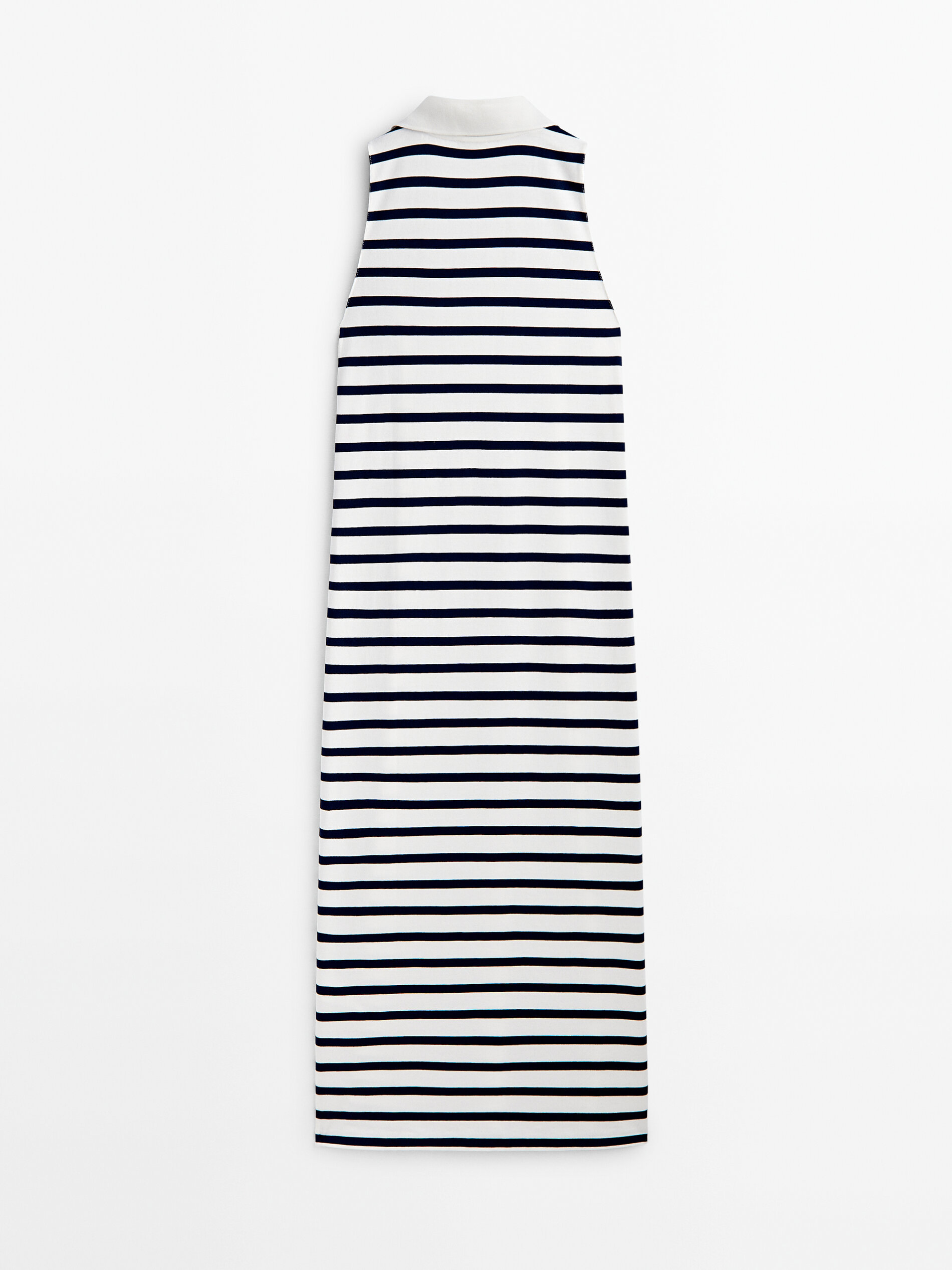 Vestido polo rayas sem mangas - RAW