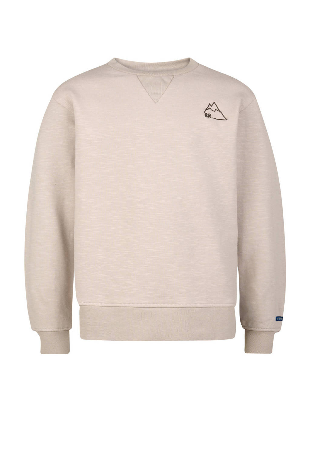 Blue Rebel sweater Kristian met backprint beige