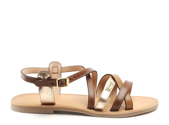 Les tropeziennes nu pieds plats femme hapaxgum f marron