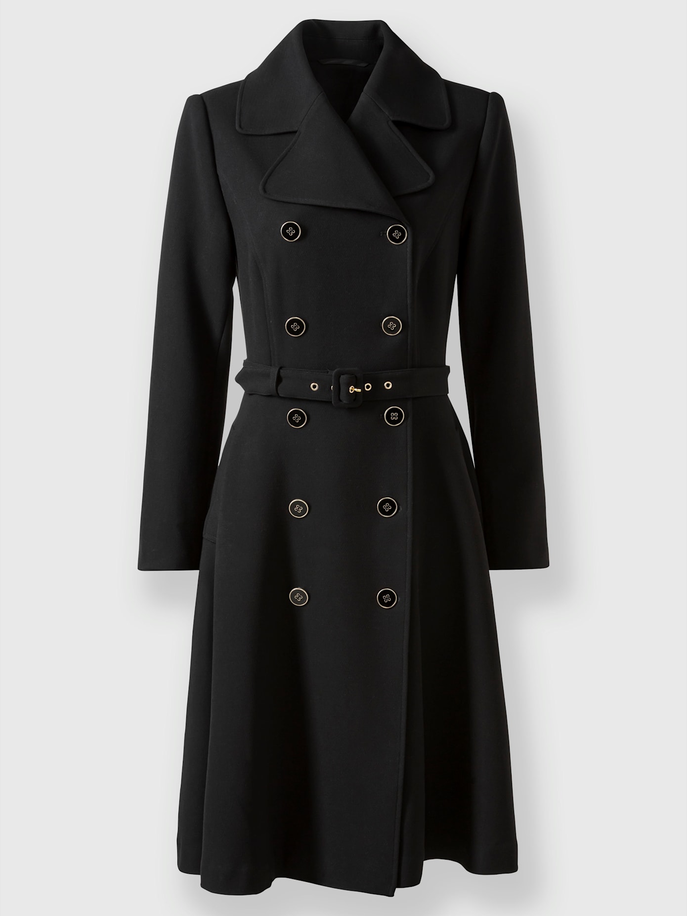 Manteau col à revers élégant