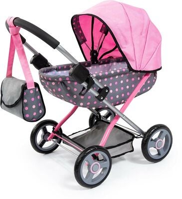 Bayer Design Dukkevogn Cosy, Grå/Rosa
